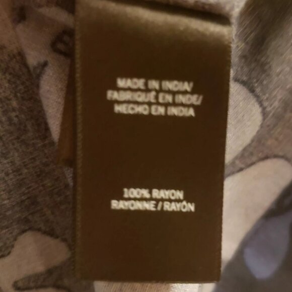 Kenneth Cole Men’s Short Sleeve Button-down Beachy Blue Floral Patterned Shirt - Picture 6 of 7